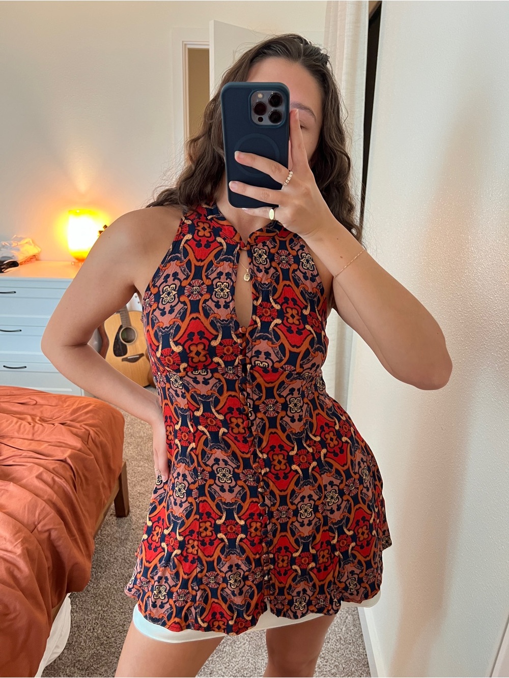 Free People “Get Together” Halter tunic dress